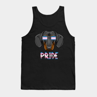 Dachshunds Transgender Flag Lgbt Tank Top